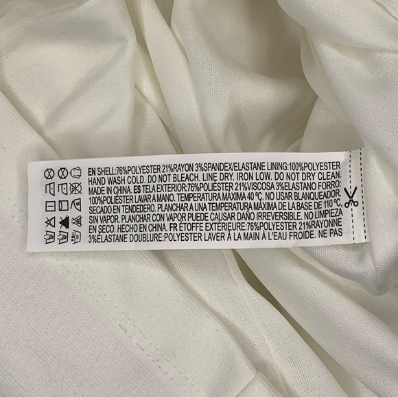 NEW Forever 21 White Cutout Bodycon Dress Mock Neck Sleeveless Stretch Large - Picture 9 of 11